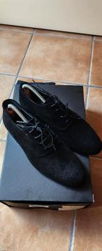 Gloednieuwe zwarte suède porsche heren schoenen maat 5/39, Zwart, Nieuw, Ophalen of Verzenden, Porsche