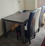 Eettafel eetkamer design tafel, houten tafel design, Ophalen, Eikenhout, 50 tot 100 cm, Zo goed als nieuw