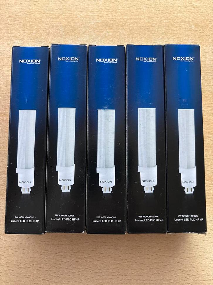5x Noxious 9W LED PLC HF 4P Lampen - Nieuw!, Huis en Inrichting, Lampen | Losse lampen, Nieuw, Ophalen of Verzenden