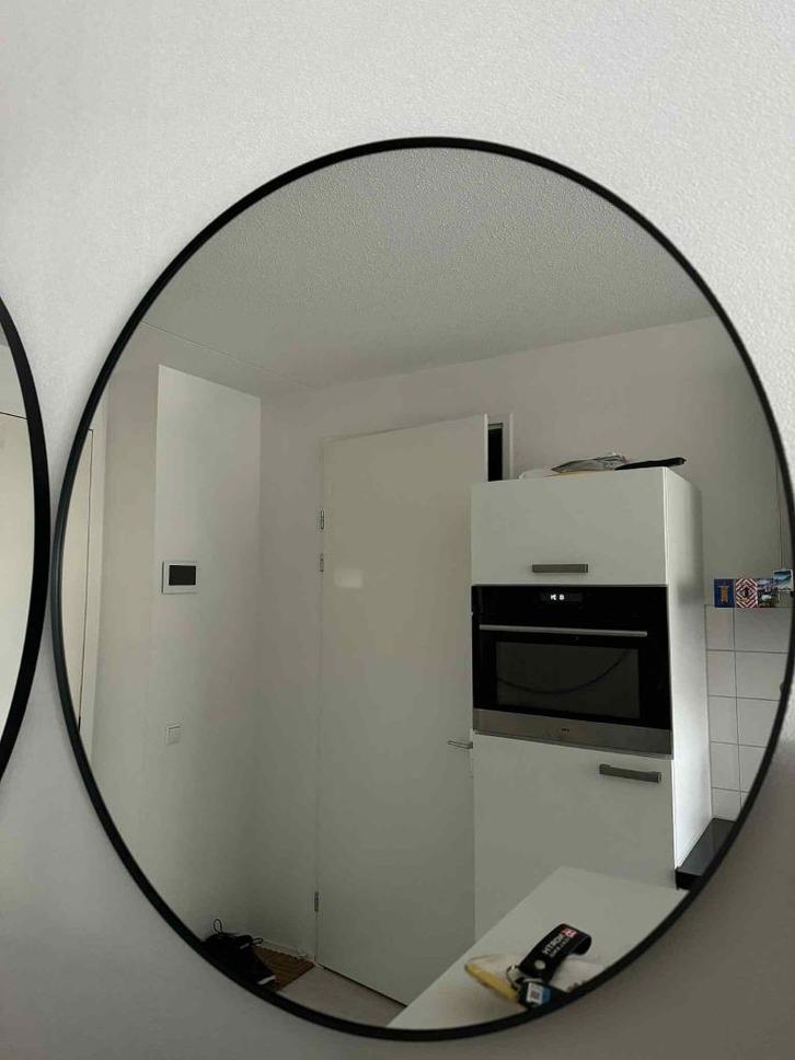 IKEA LINDBYN Ø80 cm, Huis en Inrichting, Woonaccessoires | Spiegels, Zo goed als nieuw, 75 tot 100 cm, Minder dan 100 cm, Ovaal