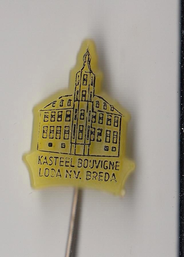 Breda Kasteel Bouvigne Loda NV speldje, Verzamelen, Speldjes, Pins en Buttons, Gebruikt, Speldje of Pin, Overige onderwerpen, Ophalen of Verzenden