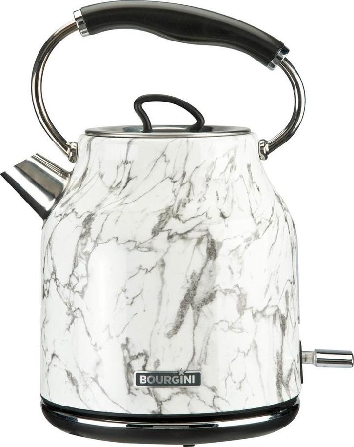 Marble Waterkoker – Marmerprint – 1.7L, Witgoed en Apparatuur, Waterkokers, Zo goed als nieuw, 1 tot 2 liter, Rvs, Ophalen