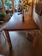 Houten eettafel voor 8 personen, Gebruikt, 100 tot 150 cm, Eikenhout, 200 cm of meer