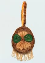Art Deco Bloemmotief handtas kralenbeurs beurs damestas , Antiek en Kunst, Verzenden, Dames