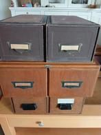 systeemkast lades. 3 typen, hout en karton, Antiek en Kunst, Antiek | Meubels | Kasten, Ophalen of Verzenden