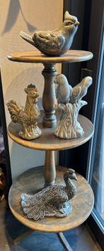 Mooie set van 4 keramiek Dierenbeelden, Verzamelen, Beelden en Beeldjes, Ophalen of Verzenden, Zo goed als nieuw, Dier