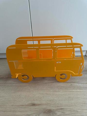 Balvi tijdschriftenrek boekensteun, busje auto, geel/oranje. beschikbaar voor biedingen