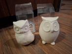 2 uiltjes keramiek 10 cm hoog, Ophalen of Verzenden, Zo goed als nieuw, Dier