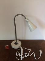 Wit leeslampje op voet buigzaam wendbaar naar alle kanten, Huis en Inrichting, Ophalen of Verzenden, Zo goed als nieuw