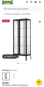 --GEZOCHT-- Glasplaten Milsbo vitrinekast, Huis en Inrichting, Kasten | Vitrinekasten, Ophalen, Zo goed als nieuw, 25 tot 50 cm