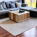 Unieke Handgemaakte Salontafel - Boho Stijl, Ophalen, 100 tot 150 cm, Grenenhout, 50 tot 100 cm