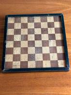 Antiek schaakbord en dambord, Ophalen of Verzenden, Gebruikt