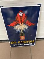 emaille reclame bord spa monopole, Verzenden, Nieuw, Reclamebord