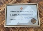 Rode Kruis Medaille + Certificaat 1960, Ophalen of Verzenden, Gebruikt, Overige onderwerpen, Speldje of Pin