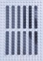 LEGO Parts Black / Zwart 1x8 plate 1 x 8 3460, Ophalen of Verzenden, Zo goed als nieuw, Losse stenen, Lego