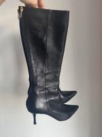 Vintage Jimmy Choo hoge zwarte leren laarzen, Hoge laarzen, Zwart, Jimmy Choo, Ophalen of Verzenden