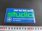 sticker omroep KRO gids studio voor het hele gezin bl vinyl, Verzamelen, Ophalen, Zo goed als nieuw, Bedrijf of Vereniging