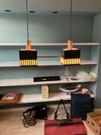 Zeer mooie opgeknapte hanglamp vintage biljarttafel, Huis en Inrichting, Lampen | Hanglampen, Ophalen, Gebruikt, Vintage, Metaal