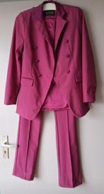Fuchsia pak Given, blazer XS, broek S, Kostuum of Pak, Ophalen of Verzenden, Roze, Maat 36 (S)
