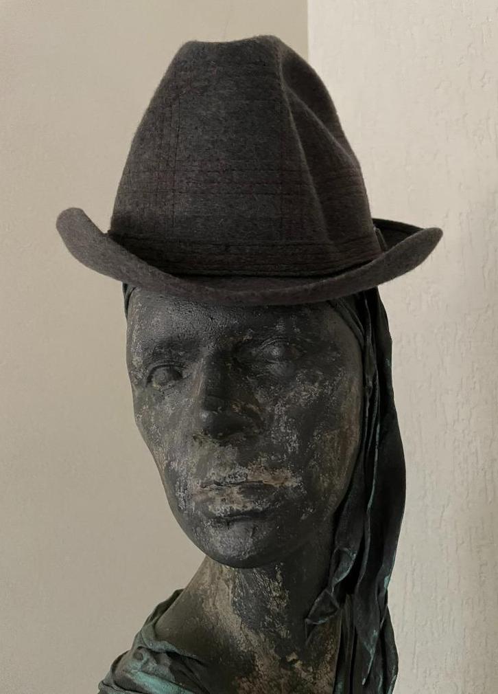 Grijze Paterson Heren hoed, Kleding | Heren, Hoeden en Petten, Gedragen, Hoed, 58 of 59 cm (L, 7¼ of ⅜ inch), Ophalen of Verzenden