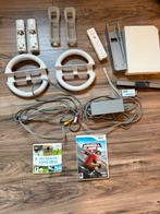 Nintendo Wii wit met toebehoren oa Wii sports, Ophalen, Gebruikt, Met 3 controllers of meer, Met games