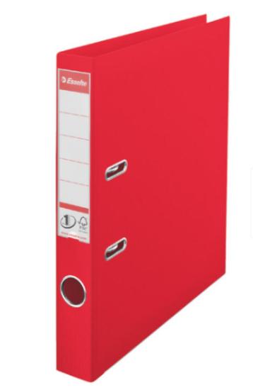 Twee rode smalle Esselte ordners – 2-rings beschikbaar voor biedingen