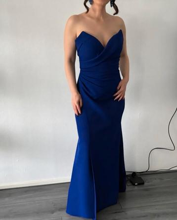Gala jurk blauw maat 36 s cocktailjurk jurken strepless beschikbaar voor biedingen