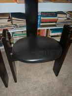 Golum Stoelen - Vico Magistretti - Set van 2, Gebruikt, Twee, Zwart, Hout