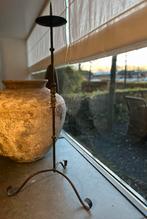 Smeedijzeren vloer kandelaar sober robuust sleets landelijk, Antiek en Kunst, Ophalen