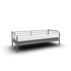 IKEA eenpersoons bedframe tromso zilver, Huis en Inrichting, Slaapkamer | Bedden, Grijs, 90 cm, Ophalen of Verzenden, Eenpersoons