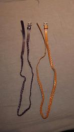 2x riem riemen gevlochten paars en bruin, Ophalen of Verzenden, 100 cm of meer