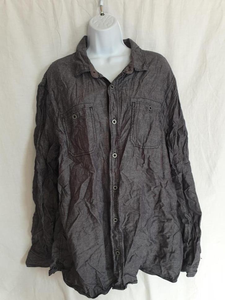 Stoer heren spijkeroverhemd. Mt 2XL. merk Converse, Kleding | Heren, Overhemden, Zo goed als nieuw, Overige halswijdtes, Blauw