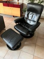 Stressless feautuil, Huis en Inrichting, Ophalen, Gebruikt, 75 tot 100 cm, Leer