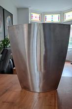 RVS vaas breed, Overige materialen, Gebruikt, Overige kleuren, Ophalen of Verzenden