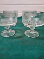 dessert schaaltjes glas italy vier stuks, Ophalen of Verzenden, 'T Olde Gre-j, Info@toldegrej.nl, Endepoelstraat 20f Didam