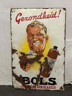 Oud Emaille Bols Bord Mega Groot !!, Verzamelen, Ophalen, Gebruikt, Reclamebord