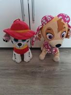 2 Paw Patrol Knuffels - Marshall & Skye, Ophalen of Verzenden, Zo goed als nieuw, Hond