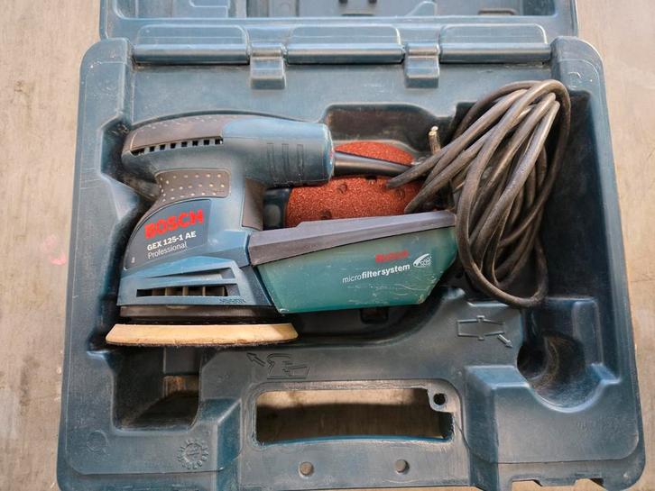 Bosch GEX 125-1AE Excentrische Schuurmachine - 125mm, Doe-het-zelf en Verbouw, Gereedschap | Schuurmachines, Ophalen