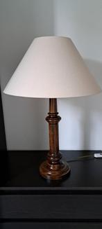 Klassieke tafellamp schemerlamp groot hout, Gebruikt, Hout, 50 tot 75 cm, Ophalen