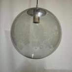 Jaren 60 70 vintage chroom hanglamp Peill & Putzler, Huis en Inrichting, Lampen | Hanglampen, Gebruikt, Ophalen of Verzenden, Glas