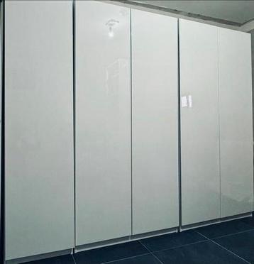 IKEA PAX Kledingkast Hoogglans Wit 201 hoog