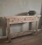 ~Stoer Sober Landelijk Houten Sidetable/Wandtafel~, Ophalen of Verzenden, Zo goed als nieuw