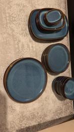Ikea blauwe borden set, Huis en Inrichting, Ophalen of Verzenden, Gebruikt, Bord
