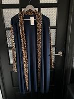 Nieuw blauw travelstof vest panterprint, Kleding | Dames, Grote Maten, Ophalen of Verzenden, Zo goed als nieuw, Blauw, Trui of Vest