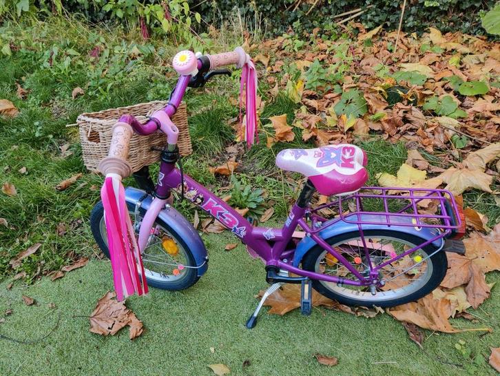 Meisjesfiets 16 inch - K3, Fietsen en Brommers, Fietsen | Meisjes, Gebruikt, 16 inch, Handrem, Ophalen