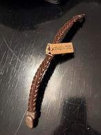Bruine leren armband Uno de 50, Ophalen of Verzenden, Zo goed als nieuw, Bruin, Leer