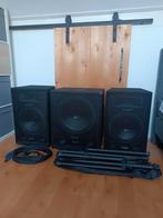 Auna PA set 1200w (+kabels, +statieven), Muziek en Instrumenten, Versterkers | Keyboard, Monitor en PA, Ophalen, Zo goed als nieuw