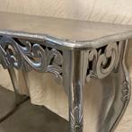 Barok sidetable - 90 x 31 cm - zilver - Bij TTM Wonen, TTM Wonen, Meubels – (Perzische) Tapijten en Woonaccessoires, 50 tot 100 cm