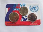 75 jaar Verenigde Naties in de Coincard, Postzegels en Munten, Munten | Nederland, Setje, Overige waardes, Ophalen of Verzenden