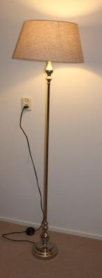 Vloerlamp lamp staand staande chroom excl kap landelijk, Huis en Inrichting, Lampen | Vloerlampen, Metaal, Landelijk klassiek brocant brocante
